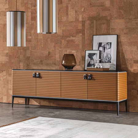 Levanzo 91" x 22" 4 Door Sideboard, 32" High