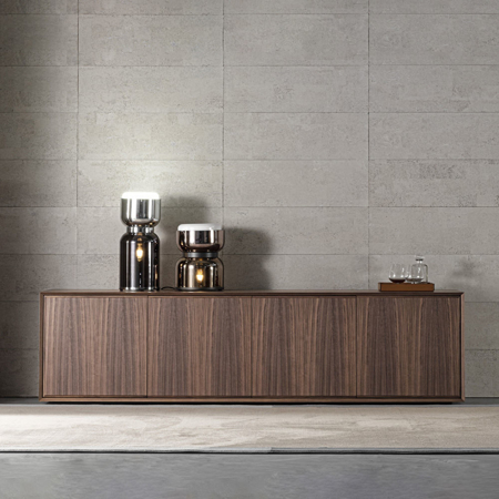 Moscova Glass 96" x 21" 4 Door Sideboard, 27" High