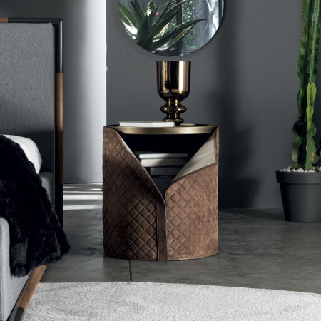 Don Rodrigo Ø 18" Bedside Table, 22" High