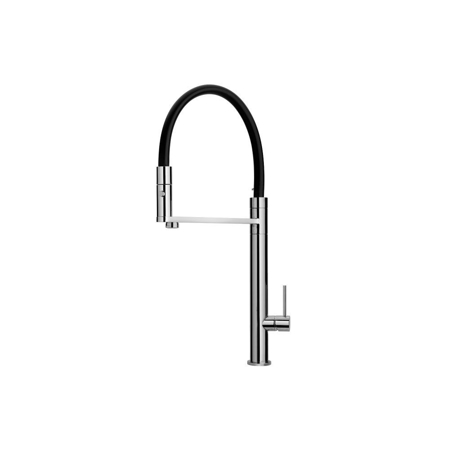 Single Handle Pull-out With silycon Spout And A Sprayer spout Rotates Chrome