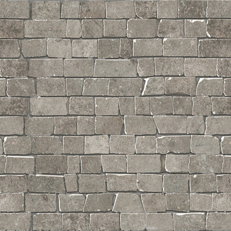 Le Reverse Taupe Broke 12" x 12" Mosaic