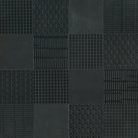 Italian Porcelain Décor Texture Mix Noir 8" x 8" 3/8" Natural