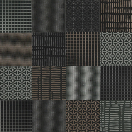 Italian Porcelain Décor Texture Mix Melange 8" x 8" 3/8" Natural