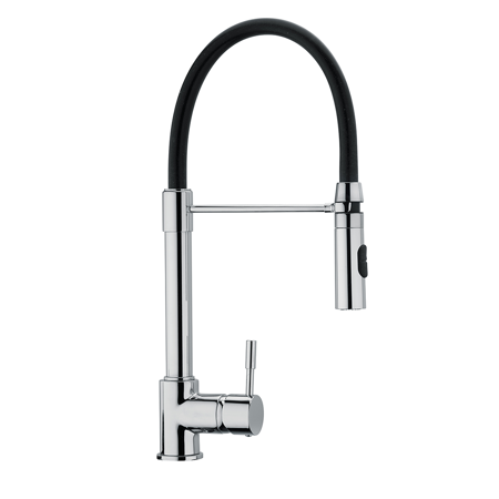 Single Handle Pull-out With spring Spout And A Sprayer spout Rotates  Chrome