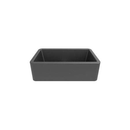 Single Basin Front Apron Sink in Titanium