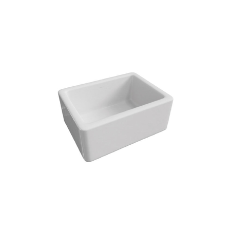 LaToscana 24" Reversible Fireclay Sink in white