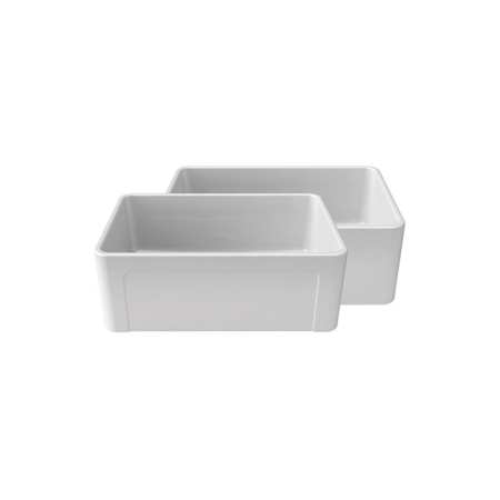 LaToscana 27" Reversible Fireclay Sink in  White