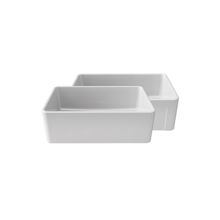 LaToscana 30" Reversible Fireclay Sink in white