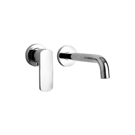 Galene single handle wall-mount lavatory faucet in Chrome