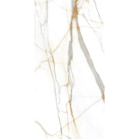 Calacatta Gold 24" x 48" Natural Glossy Porcelain Tile