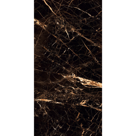 Portoro Gold 24" x 48" High Glossy Black Porcelain Tile