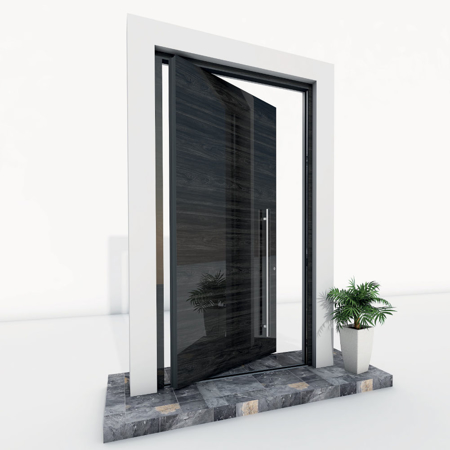 Noir Pivot Entrance Door