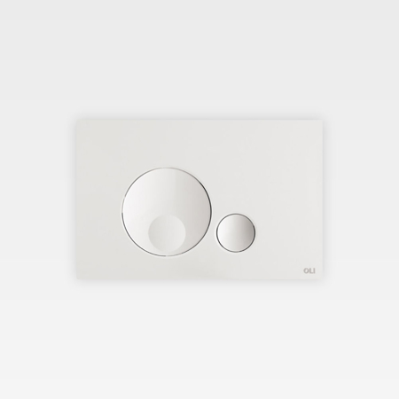 Globe White Flush Plate