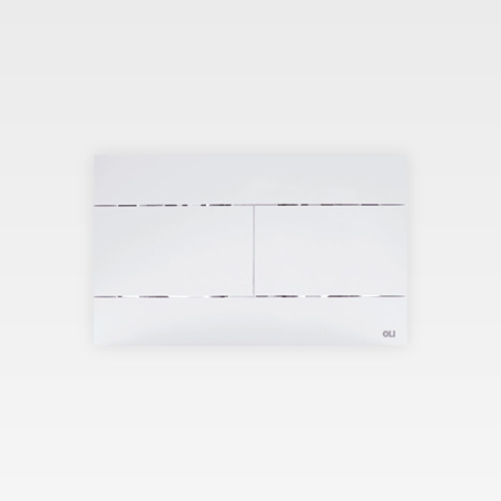 Slim White Flush Plate