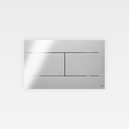 Slim Gray Soft-Touch Flush Plate