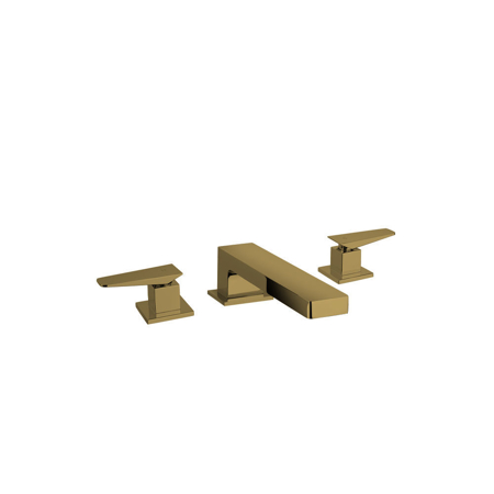 Quadro Roman Tub With Lever Handles Matt Gold