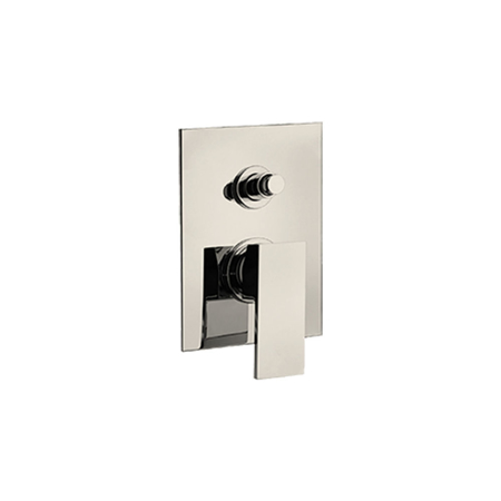 Quadro Pressure Balance Valve Tub And Shower Set Brushed Nickel