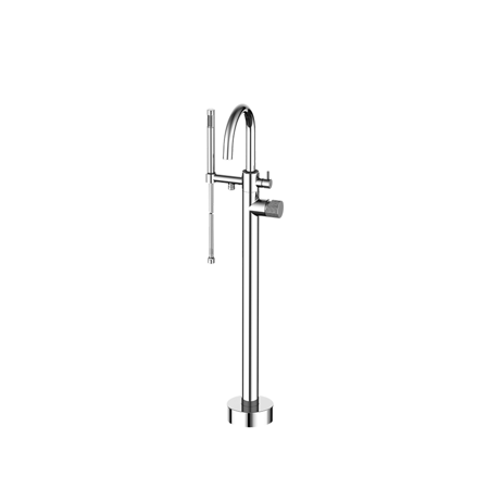 Lara floor mounted tub filler Brushed Nickel