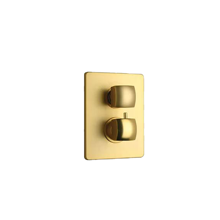 Vellamo thermostatic TRIM with 2 way diverter volume control  Matt Gold