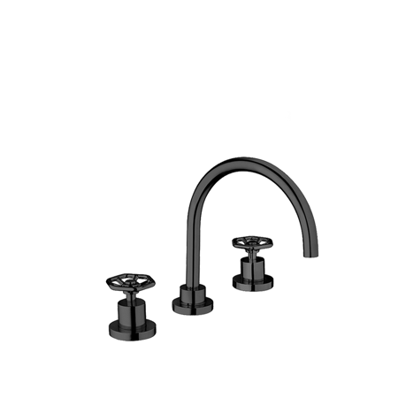 Veles widespread lavatory faucet Matt Black PVD