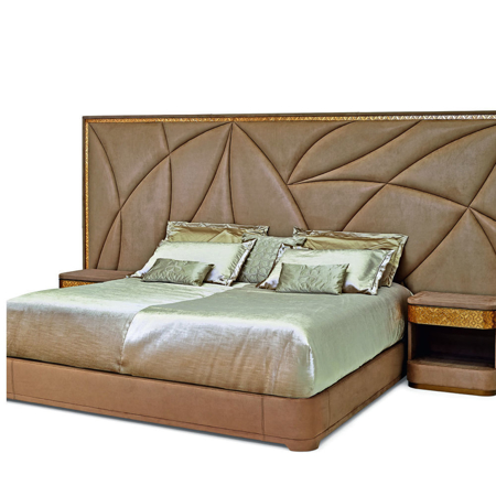 Casanova Queen bed US, headboard main panel Leather PREMIUM