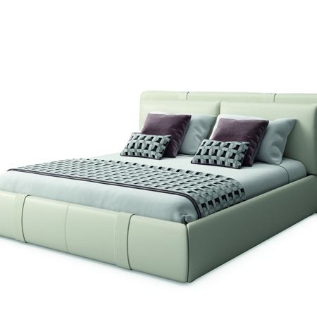 Donovan Hollywood bed, Cushions Leather PREMIUM