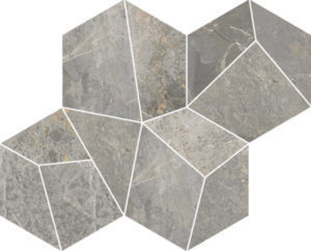 Dstone Ash Lekue Natural 16.61" x 13.39" Mos. Trencadis Porcelain Tile