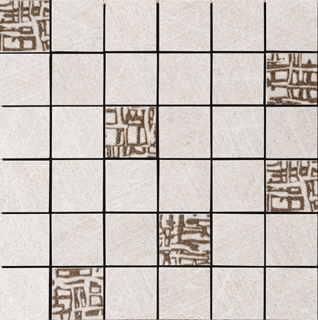 Zenith Ivory Natural Decor Mosaico 5x5 11.71" x 11.71" Porcelain Tile