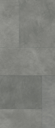 Korium Grey Square Sign B 48"x110" Porcelain Tile