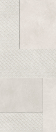 Korium White Square Sign B 48"x110" Porcelain Tile