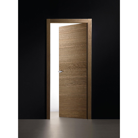 Contemporary Italian Interior Door Planar Wood Scultura