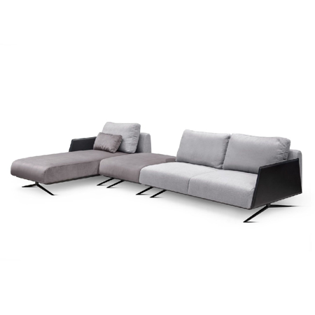 TL-818 Sofa Composition 2 seats with 1 arm and Chase Longue
