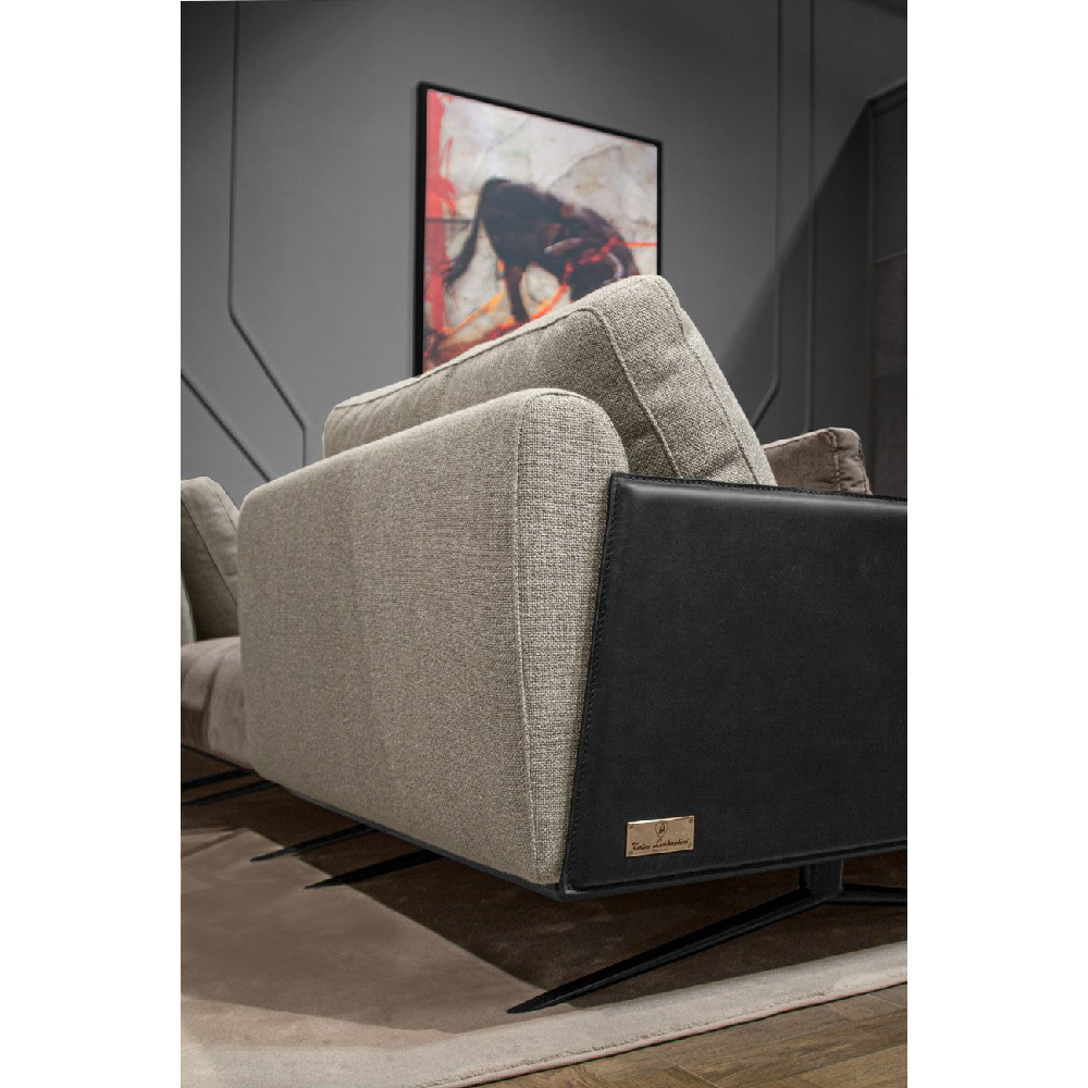 sofa 美品★ TL-818 Sofa Composition 2 seats with 1 arm and Chase Longue