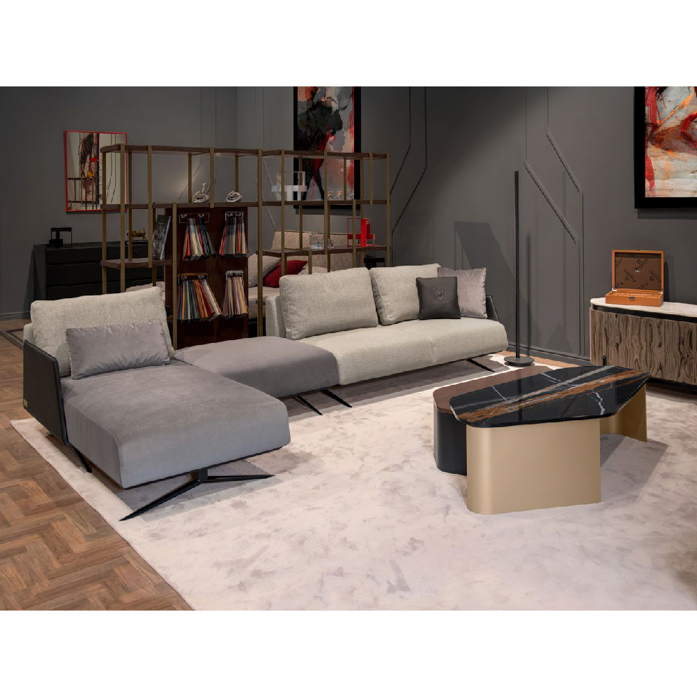 TL-818 Sofa Composition 2 seats with 1 arm and Chase Longue