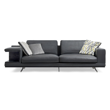 Sarthe Sofa Graphite 2 Seats With Drawer