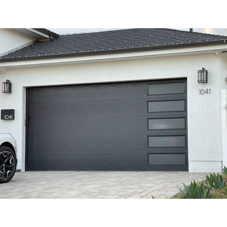 Elegant Garage Door Brown Mocha 16' x 7'