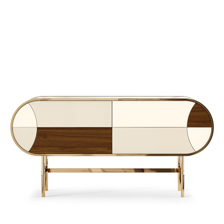 Retro Moryson Sideboard, Matte Walnut Wood