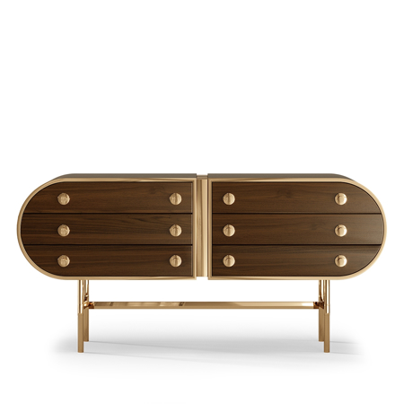 Moryson Sideboard, Matte Walnut Wood