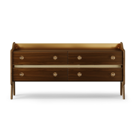 Lester Sideboard, Matte Walnut Wood