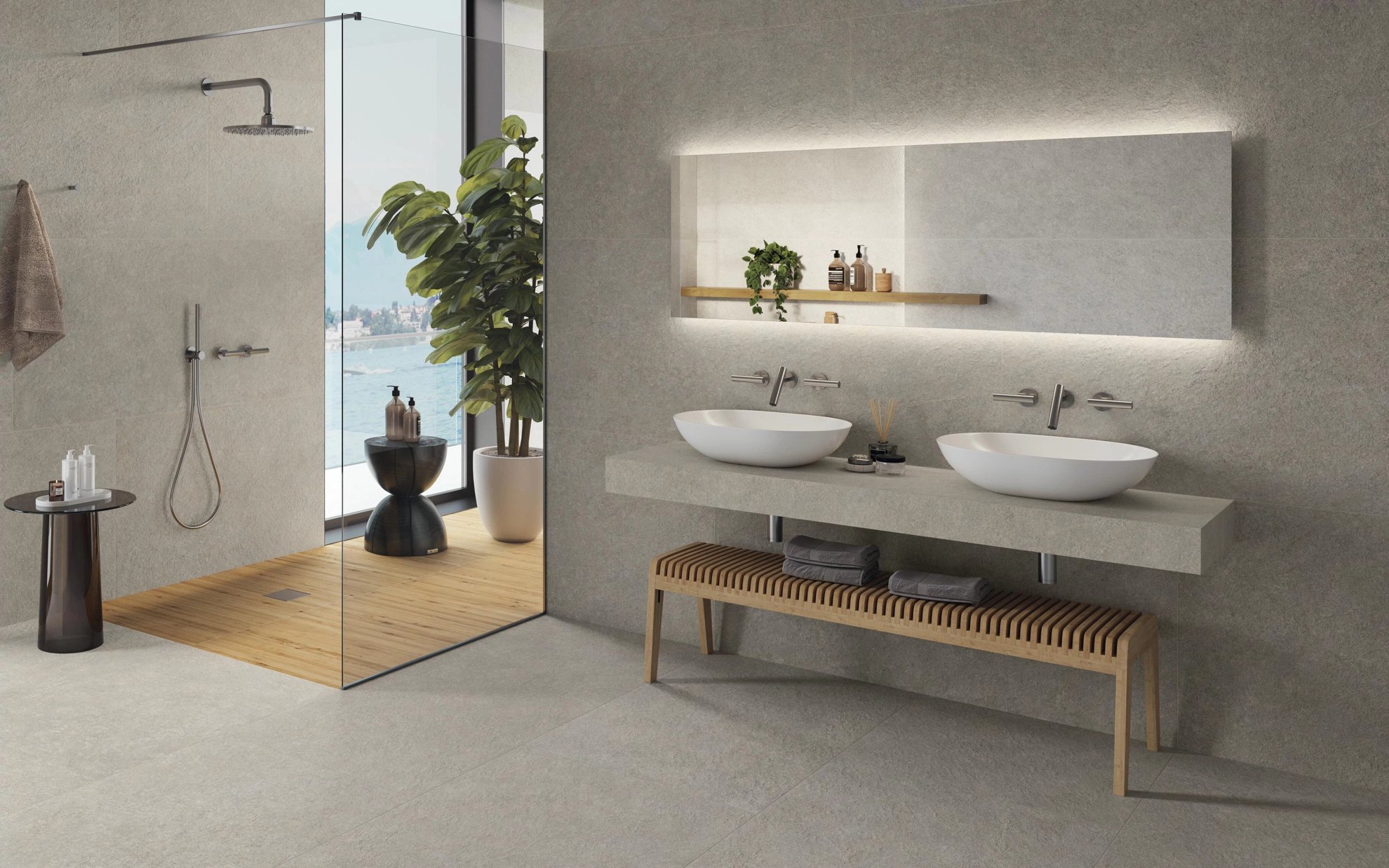 ARCHIVIO グレー 48 Lexora Home Ziva 48