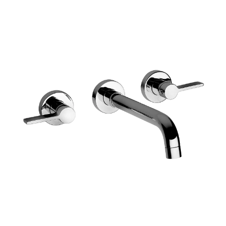 Brera Two Handle 8" Wall Mount Bathroom Sink Faucet Trim