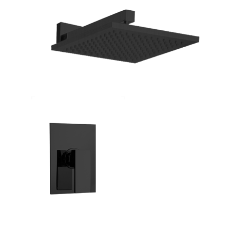 Quadro Pressure Balance Shower Matt Black