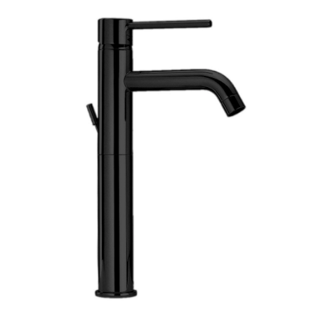 Elba Single Handle Lavatory Faucet Tall Matt Black