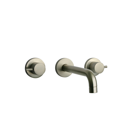 Elba Wall Mount Lavatory Faucet Brushed Nickel