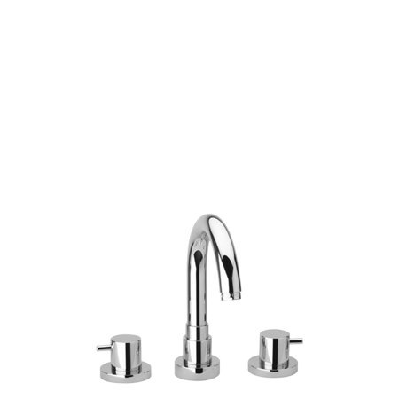 Elba Roman Tub With Lever Handle Chrome