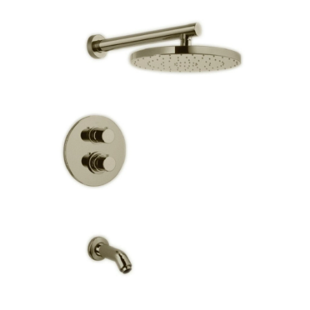 Elba Pressure Balance Tub & Shower Brushed Nickel