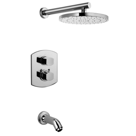 Novello Thermostatic Tub & Shower Chrome