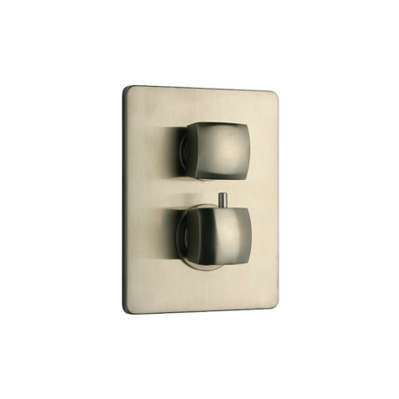Lady Thermostatic Valve With 2 Way Diverter Volume Control Brushed Nickel