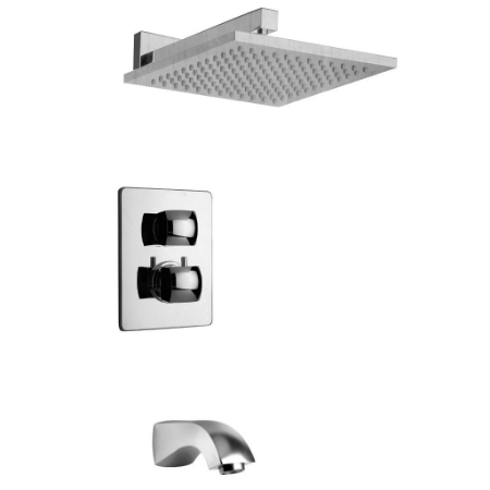 Lady Thermostatic Tub & Shower Chrome