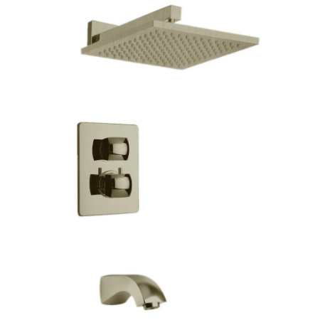 Lady Thermostatic Tub & Shower Brushed Nickel